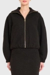 Amanda Uprichard Como Bomber Jacket In Brown