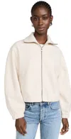 Amanda Uprichard Como Bomber Jacket Oat In Oat