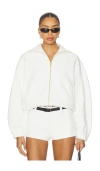 Amanda Uprichard Como Bomber Jacket In White