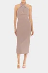 Amanda Uprichard Conchita Dress In Brown/cream In Multi