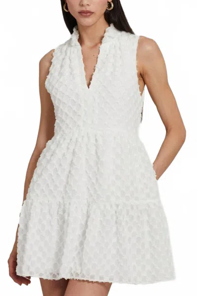 Amanda Uprichard Connolly V-neck Mini Dress In Cirrus In White