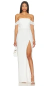 Amanda Uprichard Copellia Gown In Ivory