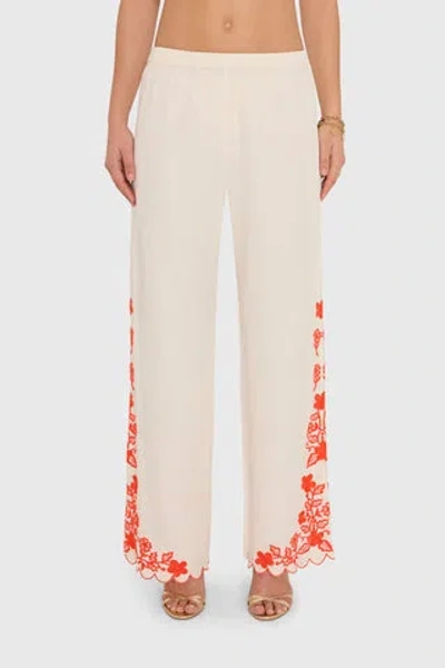 Amanda Uprichard Coraline Pants In Neutral