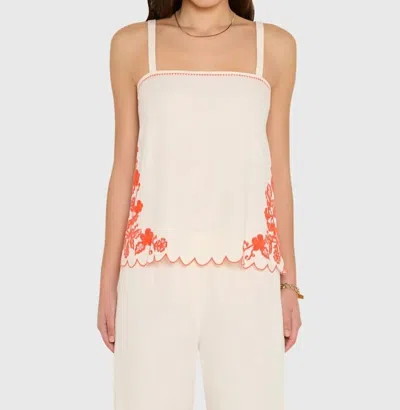 Amanda Uprichard Coraline Sleeveless Top In Natural Combo In Neutral