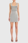 Amanda Uprichard Corenne Mini Dress In Gray