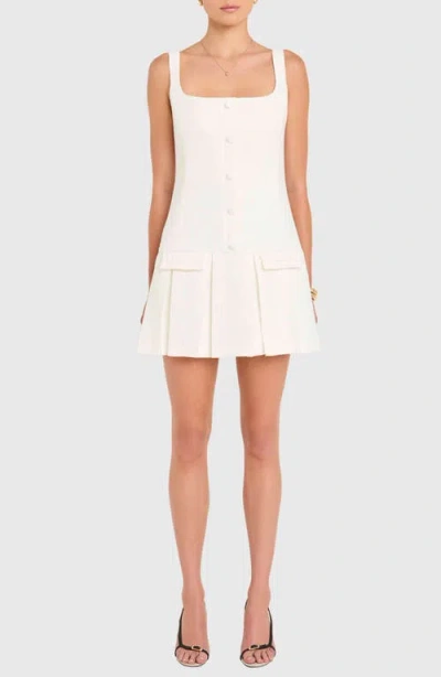 Amanda Uprichard Courtney Mini Dress In Ivory In White