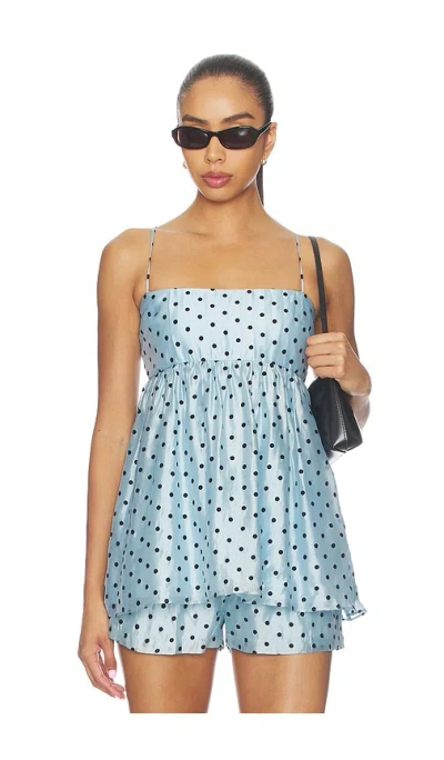 Amanda Uprichard Cyra Top In Blue