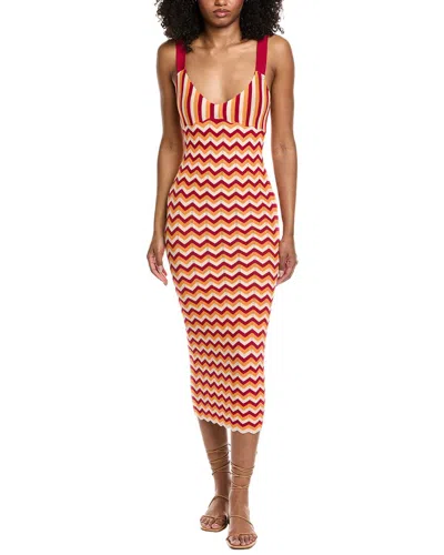 Amanda Uprichard Daiquiri Maxi Dress In Magenta Multi In Red