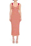 Amanda Uprichard Daiquiri Midi Dress In Red In Red