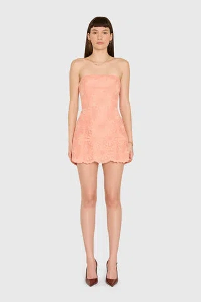 Amanda Uprichard Daisy Romper In Orange