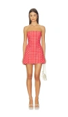 Amanda Uprichard Ace Mini Dress In Red In Red