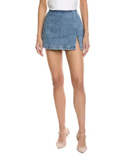 Amanda Uprichard Dale Denim Skort In Blue