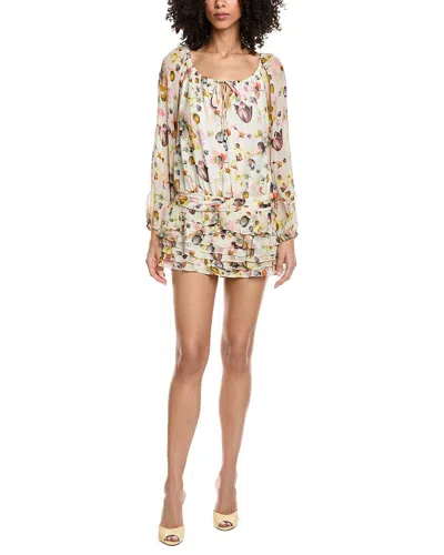 Amanda Uprichard Dallas Skort Romper In Multi