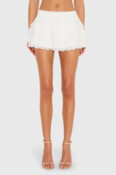 Amanda Uprichard Dallas Skort With Lace In White