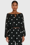 Amanda Uprichard X Revolve Dallas Top In Black
