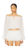 Amanda Uprichard Dallas Top In Ivory