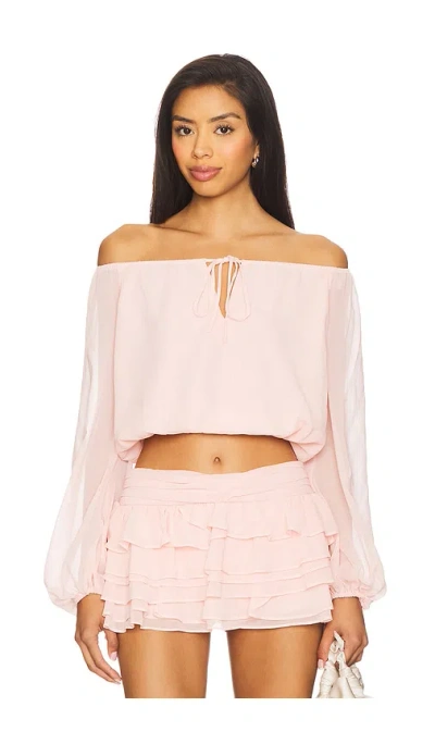 Amanda Uprichard Dallas Top In Pink