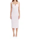 Amanda Uprichard Dana Dress In White & Pink In Multi