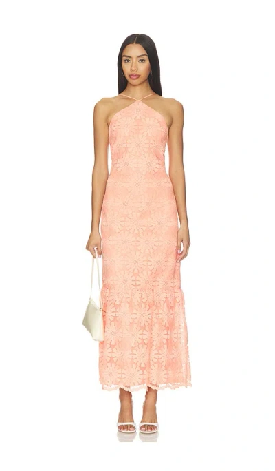 Amanda Uprichard Darcey Maxi Dress In Orange