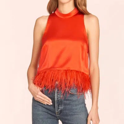 Amanda Uprichard Delfina Top In Orange