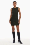 Amanda Uprichard Delia Textured Mini Dress In Dark Green In Dark Green