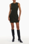 Amanda Uprichard Delia Textured Mini Dress In Dark Green In Dark Green