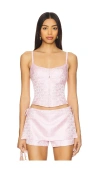 Amanda Uprichard Deserae Top In Lotus