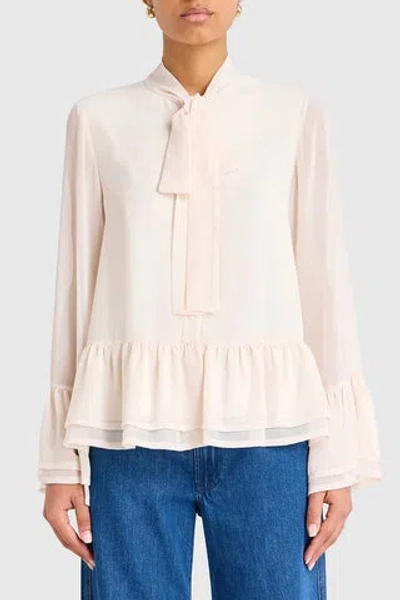 Amanda Uprichard Devereaux Top In White
