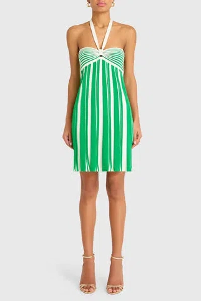 Amanda Uprichard Dianella Dress In Ivory,green