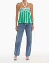 Amanda Uprichard Dianella Top In Green