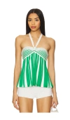 Amanda Uprichard Dianella Top In Green