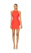 Amanda Uprichard Donahue Dress In Orange