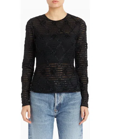 Amanda Uprichard Drea Top In Black