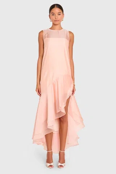 Amanda Uprichard Edwine Maxi Dress In Pink