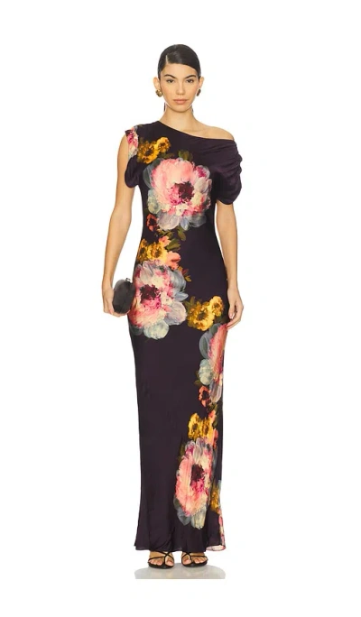Amanda Uprichard Elroy Maxi Dress In Blue