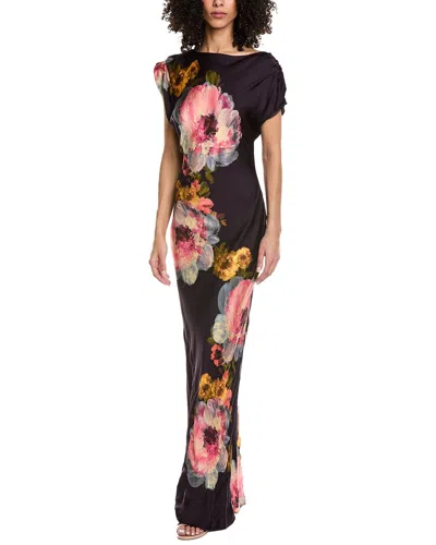 Amanda Uprichard Elroy Maxi Dress Seona Print In Purple