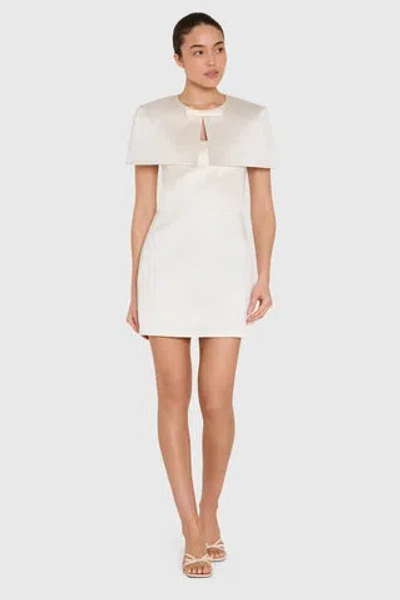 Amanda Uprichard Elyna Capelet Dress In White