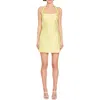 Amanda Uprichard Emalin Mini Dress In Yellow White