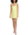 Amanda Uprichard Emalin Mini Dress In Yellow