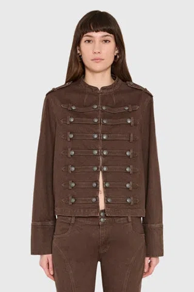 Amanda Uprichard Emma Jacket In Brown