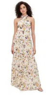 Amanda Uprichard Estella Maxi Dress Ambrose Print In Multi