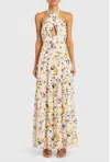 Amanda Uprichard Estella Maxi Dress In Ambrose Print In Multi