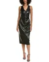 Amanda Uprichard Ethan Midi Dress In Black
