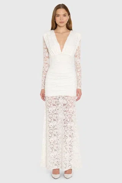 Amanda Uprichard Eva Lace Gown In Multi