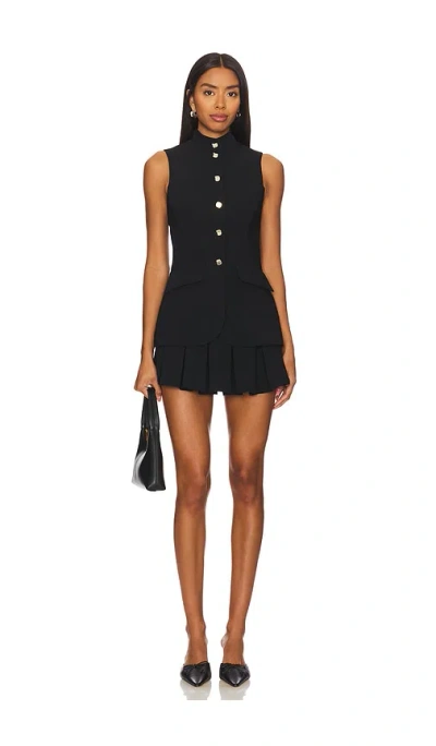 Amanda Uprichard Evelyn Skort Romper In 블랙
