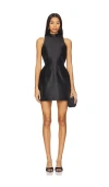 Amanda Uprichard Marshall Silk Dress In Black