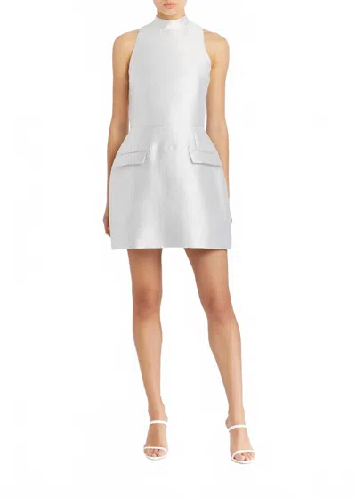 Amanda Uprichard Everheart Mini Dress In Silver