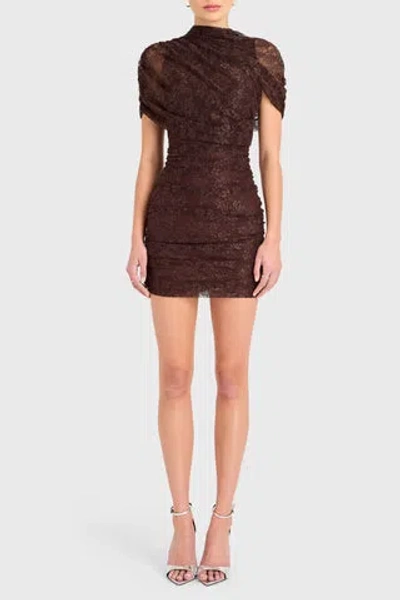 Amanda Uprichard Evianna Dress In Chocolate
