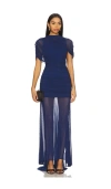 Amanda Uprichard Evianna Gown In Blue