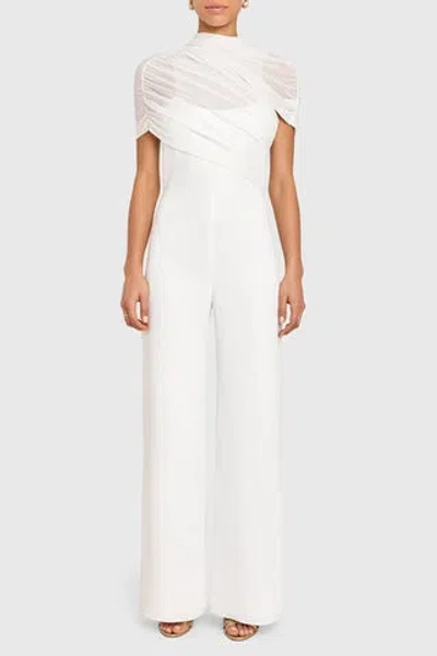 Amanda Uprichard Evianna Jumpsuit In Ivory